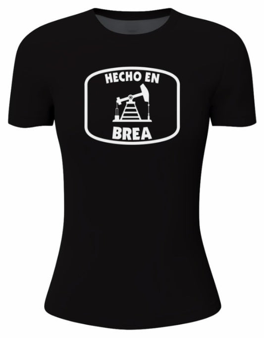 Womens black Hecho En Brea t-shirt