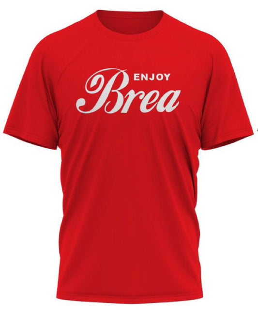 Enjoy Brea vintage mens red t-shirt